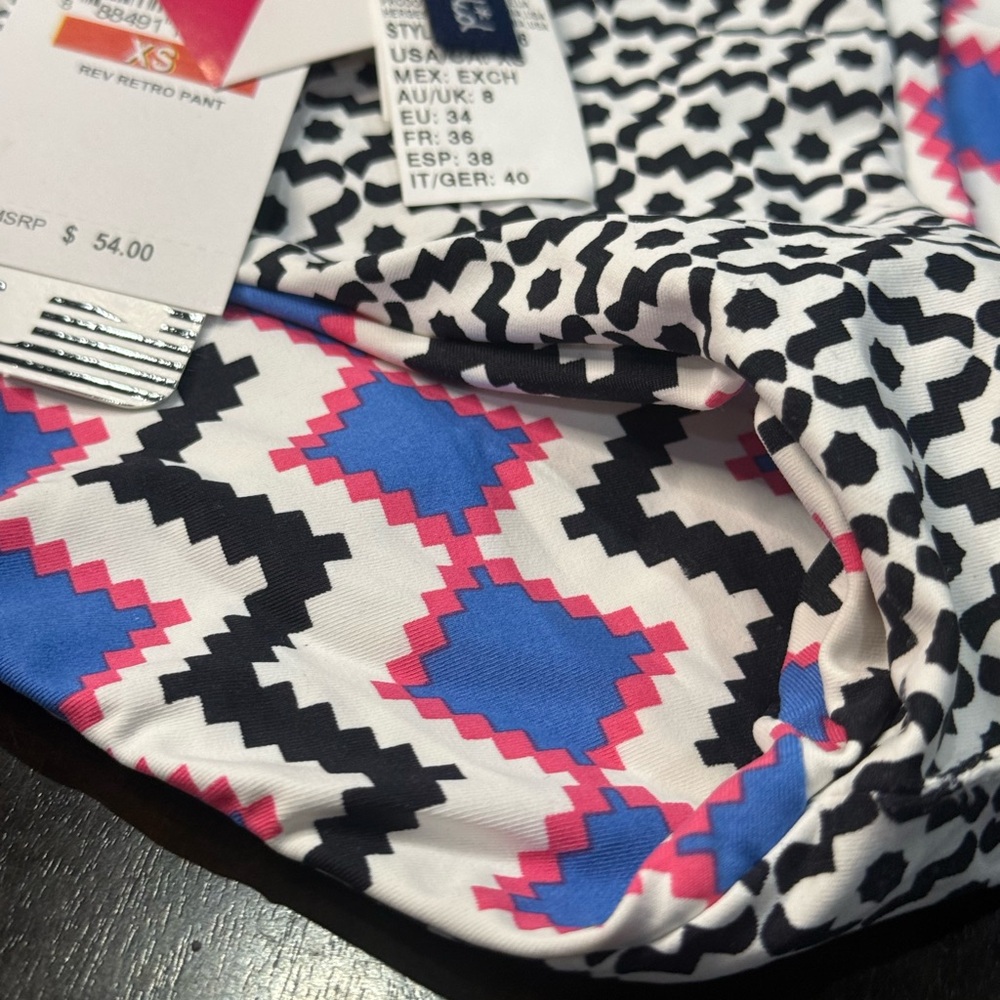 Splendid Reversible Retro Colorful Geometric Bikini Bottom - Picture 5 of 9